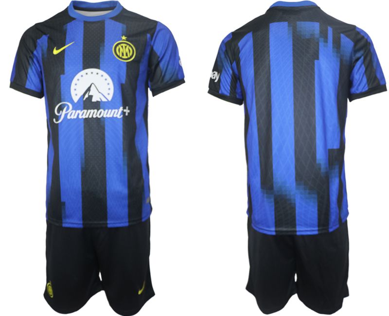 Men 2023-2024 Club Inter Milan home blank black Soccer Jersey